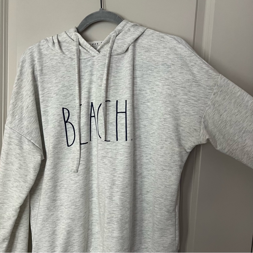 Rae Dunn women’s long sleeve beach pullover graphic hoodie sweatshirt | size S - Picture 8 of 11